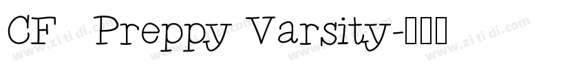 CF   Preppy Varsity字体转换